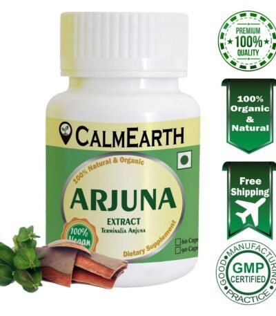 Arjuna Extract Capsules capsules ayurvedic wellness supplement by CalmEarth