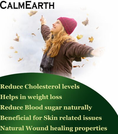 Bitter Melon Extract Capsules capsules close-up view by CalmEarth