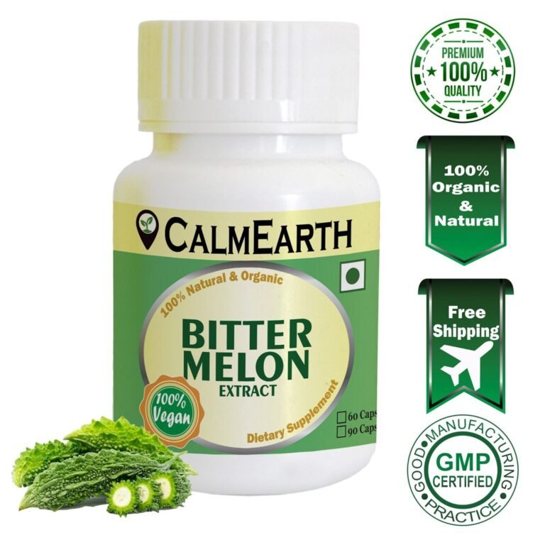 Bitter Melon Extract Capsules capsules ayurvedic wellness supplement by CalmEarth