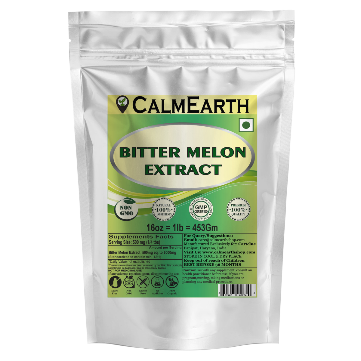 Bitter Melon Extract Powder powder organic herbal supplement by CalmEarth