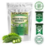 Bitter Melon Extract Powder powder fine texture close-up by CalmEarth