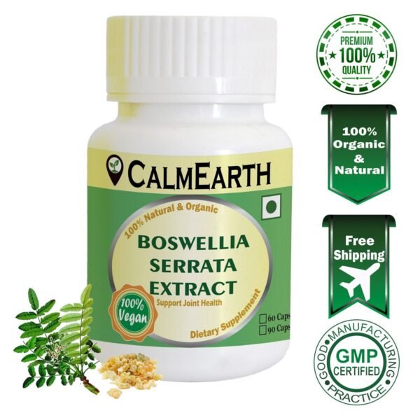 Boswellia Serrata Extract Capsules capsules ayurvedic wellness supplement by CalmEarth