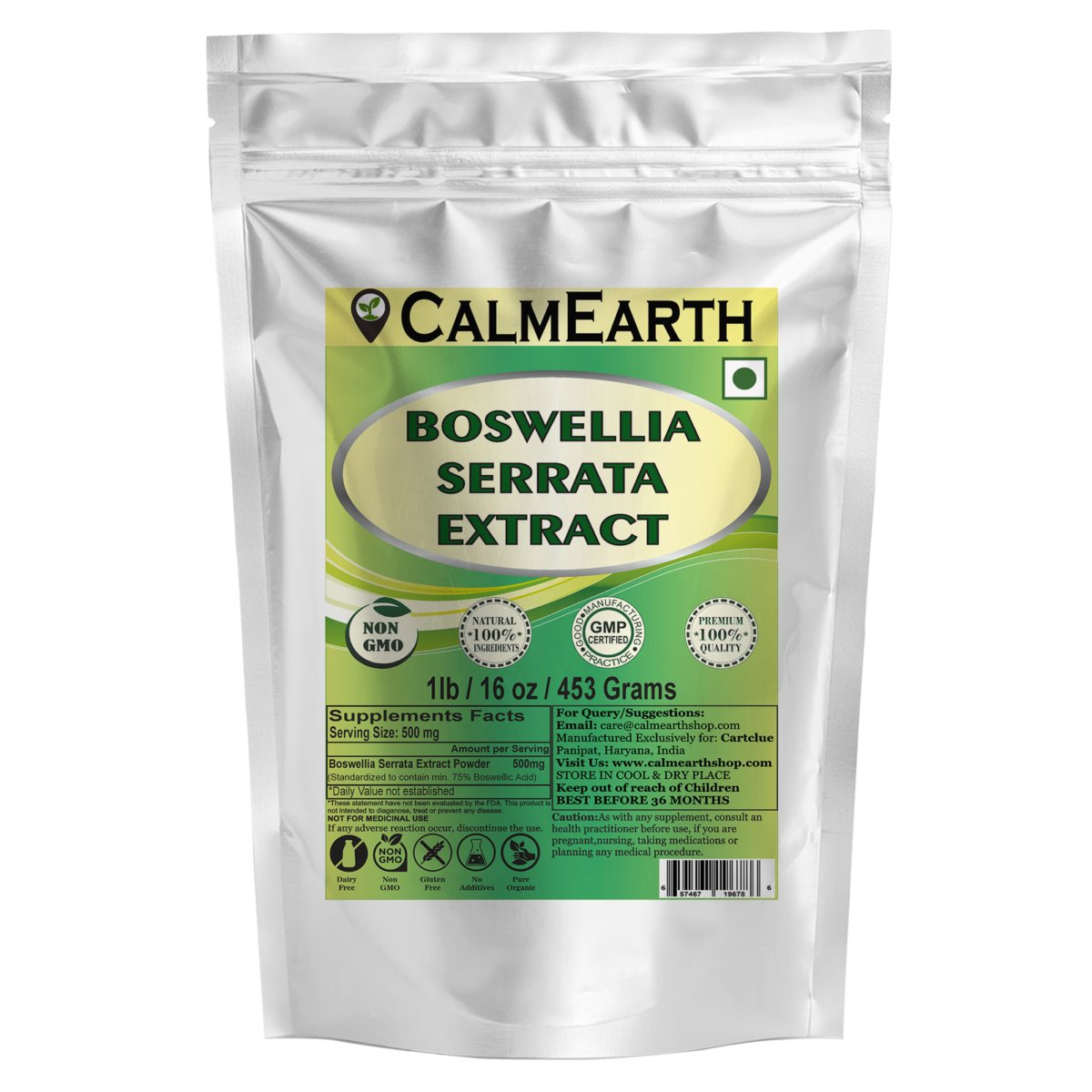 Boswellia Serrata Extract Powder powder organic herbal supplement by CalmEarth