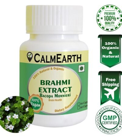 Brahmi Extract Capsules capsules ayurvedic wellness supplement by CalmEarth