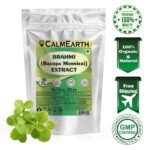 Brahmi Extract Powder powder fine texture close-up by CalmEarth