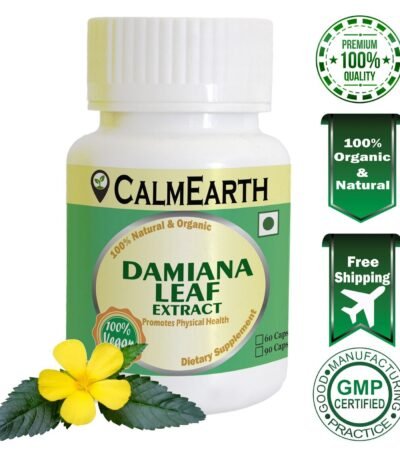 Damiana Extract Capsules capsules ayurvedic wellness supplement by CalmEarth