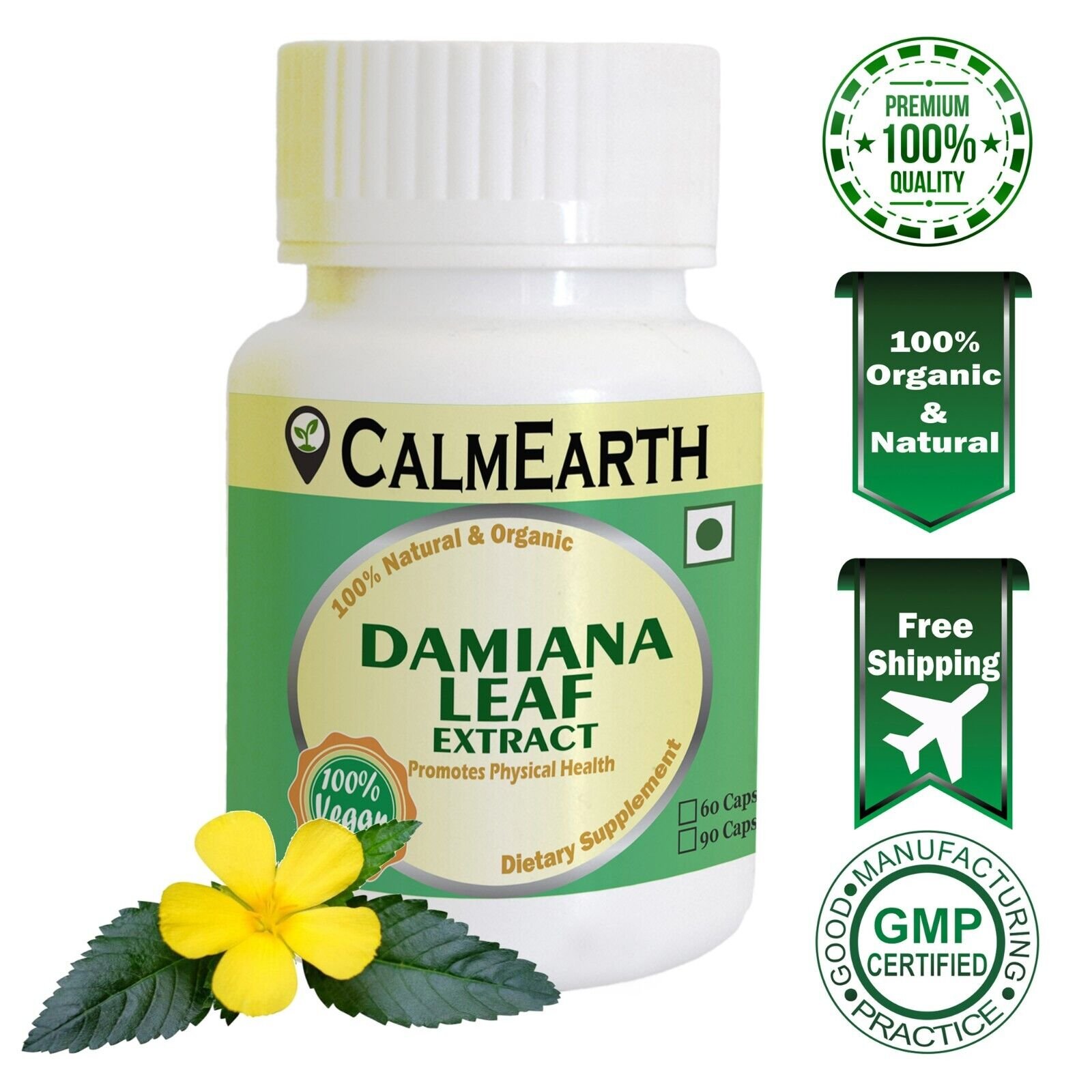 damiana-extract-capsules-calmearth Damiana Extract Capsules capsules ayurvedic wellness supplement by CalmEarth