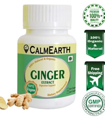 Ginger Extract Capsules capsules ayurvedic wellness supplement by CalmEarth