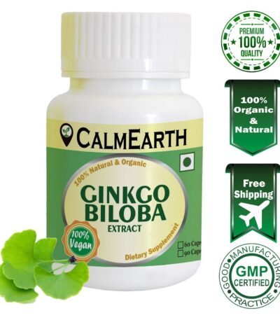 Ginkgo Biloba Extract Capsules capsules ayurvedic wellness supplement by CalmEarth