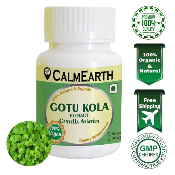 Gotu Kola Extract Capsules capsules ayurvedic wellness supplement by CalmEarth