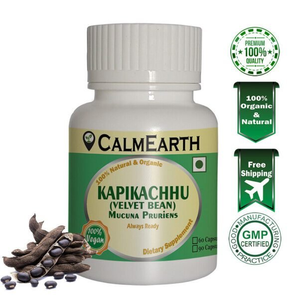 Kapikachhu Capsules capsules ayurvedic wellness supplement by CalmEarth