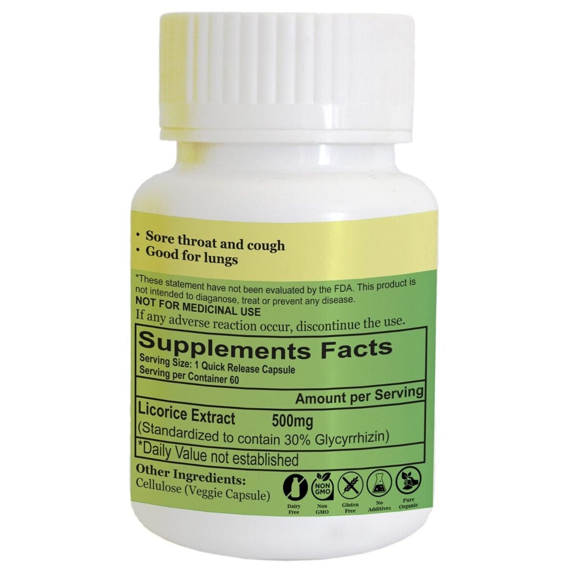 Licorice Extract Capsules capsules herbal supplement by CalmEarth