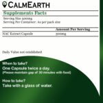 NAC Capsules capsules organic herbal product by CalmEarth