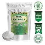 NAC Extract Powder powder fine texture close-up by CalmEarth