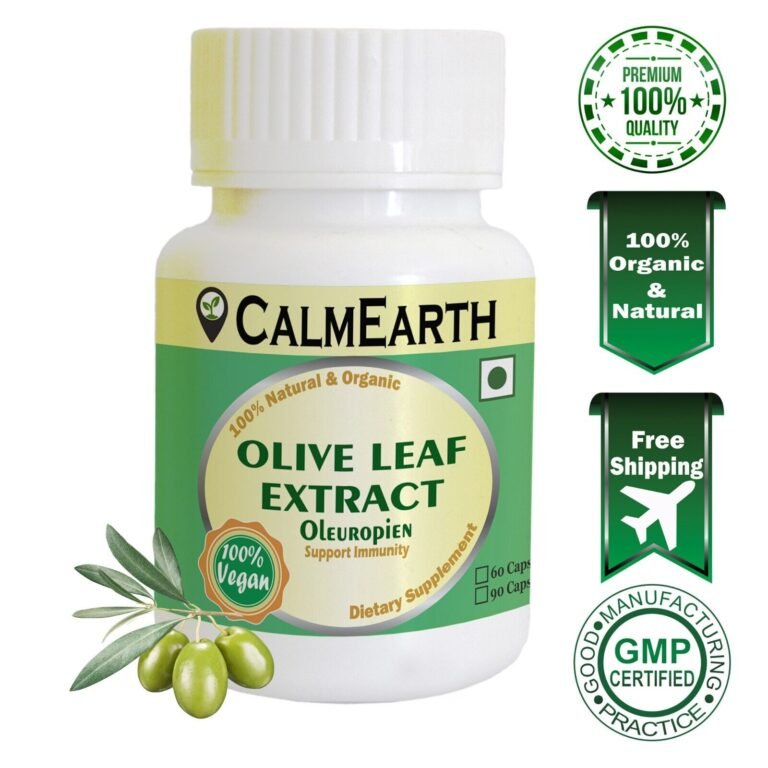 Olive Leaf Extract Capsules capsules ayurvedic wellness supplement by CalmEarth