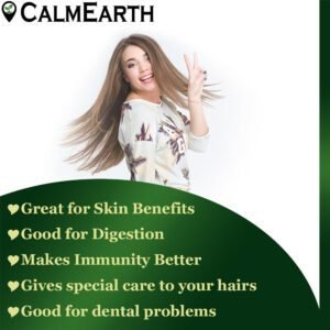 Organic Aloe Vera Capsules capsules close-up view by CalmEarth