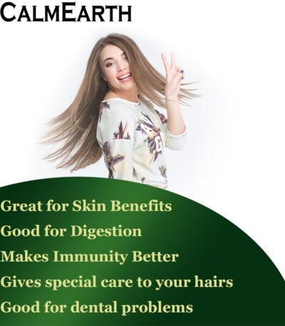 Organic Aloe Vera Capsules capsules close-up view by CalmEarth