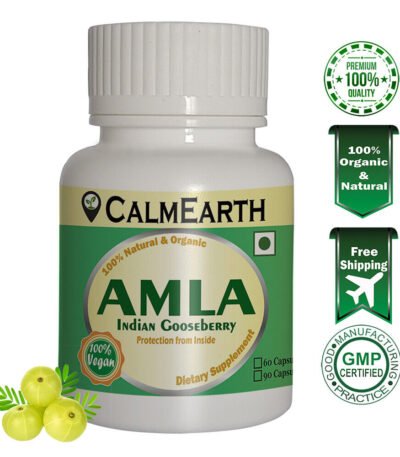 Organic Amla Capsules capsules ayurvedic wellness supplement by CalmEarth