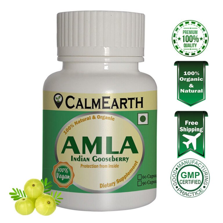 Organic Amla Capsules capsules ayurvedic wellness supplement by CalmEarth