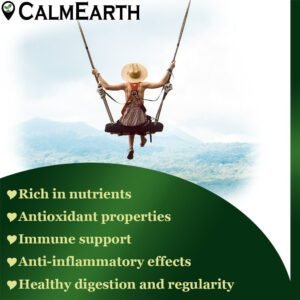 Organic Barley Grass Capsules capsules close-up view by CalmEarth