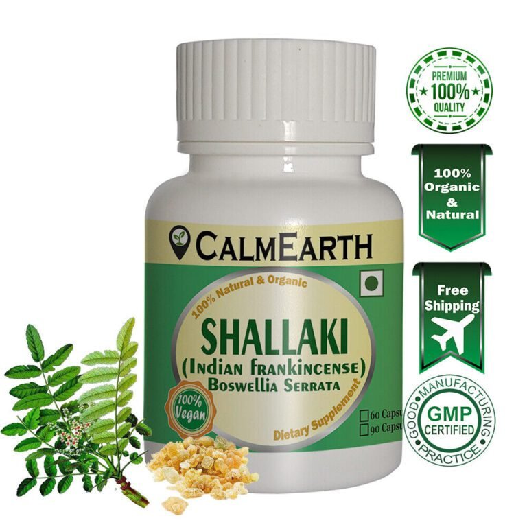 Organic Boswellia Serrata Capsules capsules ayurvedic wellness supplement by CalmEarth