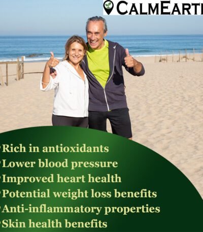 Organic Hibiscus Capsules capsules close-up view by CalmEarth