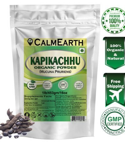 Organic Kapikachhu Seed Powder powder fine texture close-up by CalmEarth