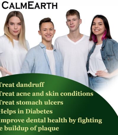 Organic Neem Capsules capsules close-up view by CalmEarth