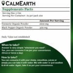 CalmEarth Organic Turmeric + Black Pepper Powder (Haldi + Kali Mirch) - Image 3