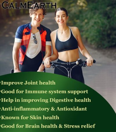 Organic Turmeric Capsules capsules close-up view by CalmEarth