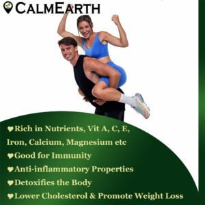 Organic Wheat Grass Capsules capsules close-up view by CalmEarth