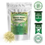 Safed Musli Extract Powder powder fine texture close-up by CalmEarth