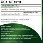 Tulsi Extract Powder powder ayurvedic wellness product by CalmEarth