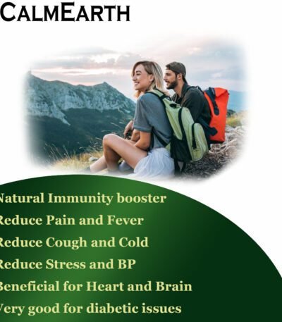 Tulsi Herbal Capsules capsules close-up view by CalmEarth