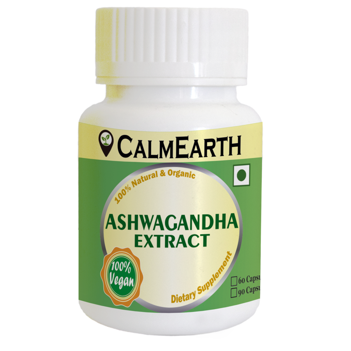 CalmEarth Ashwagandha Extract Capsules (Withania somnifera) 10% Withanolides - Image 5