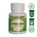 Organic Spirulina Capsules capsules ayurvedic wellness supplement by CalmEarth